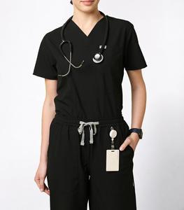 Conjuntos de Uniformes Médicos Elásticos de Verano Unisex a la Moda, Pantalones Jogger con Logotipo Personalizado, Uniformes Médicos para Mujer, Tallas Grandes, para Doctoras, Enfermeras y Hospitales - Product Image 1
