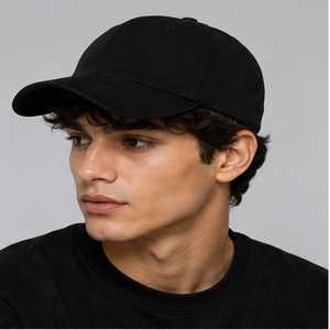Gorra Unisex de 6 Paneles de Poliéster, Ajustable con Cierre a Presión, Deportiva, Casual, Negra, para Adultos, para las Cuatro Estaciones - Product Image 2