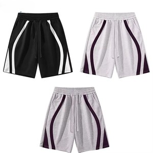 Pantalones Cortos Bermuda Casuales para Hombre con Cintura Ajustable con Cordón y Raya Lateral, de Secado Rápido, Tejido de Poliéster, para Deporte, Fabricante OEM ODM - Product Image 1