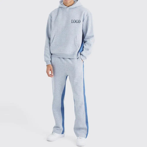 Chándal con Capucha para Hombre y Adolescente, Color Verde Menta, Estampado Sólido, Manga Larga, Cintura Elástica, Transpirable, Invierno, Ecológico, Secado Rápido - Product Image 1