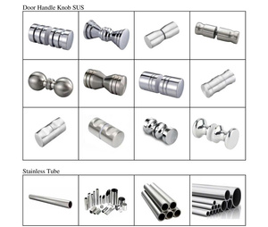 Kit de accesorios para cubículos de baño público Hardware de partición de baño de acero inoxidable con accesorios Incluye soportes - Product Image 2