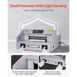 300W Heavy Duty Electric <b>Paper</b> Cutter <b>Machine</b> Guillotine Trimmer Casters Infrared Function 11.8/330mm <b>Cutting</b> Width 1.5/38mm - Product Image 5