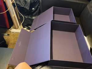 Customized Logo <b>Foldable</b> Rigid Magnetic Portable Reusable Gift <b>Boxes</b> with Handle Custom Color UV Printing Custom Size - Product Image 1