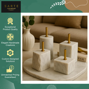New Arrival Top Quality Heavy-Duty Natural Stone Industrial Modern Luxury Decor Artisan-Carved Eco-Friendly LED Marble <b>Lamp</b> Base - Product Image 6