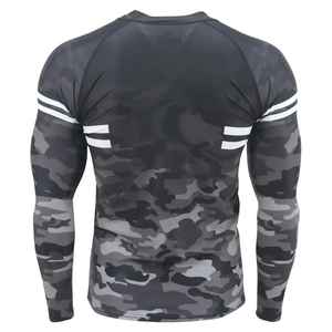 Direct Factory Custom <b>Compression</b> <b>Shirts</b> <b>Men</b> Summer Casual Digital Print Breathable Quick Dry 100% Polyester with Badge - Product Image 6