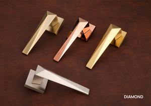 Manijas de puerta de estilo moderno y sencillo de Sukhand para puertas de 35 mm a 50 mm de grosor en acabados plateado, dorado y oro rosa. - Product Image 3