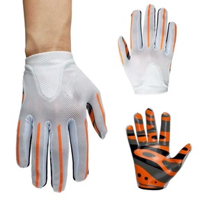 American Football Receiver <b>Gloves</b> Sticky <b>Grip</b> Silicone Palm Padded Adjustable Wrist Strap Sports Equipment Football <b>Gloves</b> Men - Product Image 4