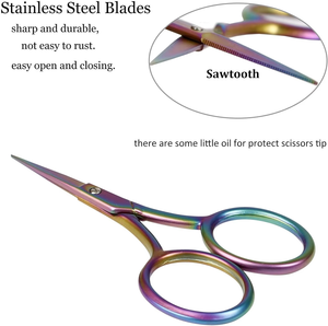 Gold Small 3.6 Inch Embroidery <b>Scissors</b> Sharp Straight Stainless Steel Point Industrial Grade Leather <b>Scissors</b> Manufacturer - Product Image 6