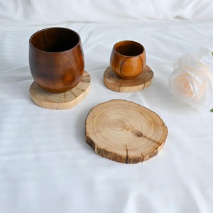 Posavasos de Madera de Diseño Rústico, Hechos a Mano, Ecológicos, Personalizables, de Alta Calidad, para Decoración de Mesa - Product Image 2