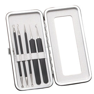 Kit de 5 piezas de acero inoxidable para remover puntos negros y tratamiento del acné - Product Image 3