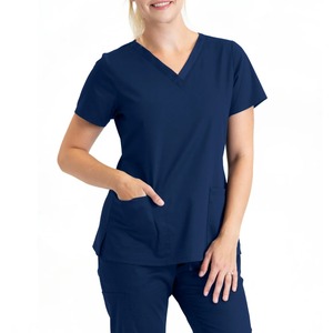 Uniformes Médicos Elegantes y Modernos, Conjuntos Antiarrugas de Tela de Rayón Premium Suave, Lavables, para Hospital - Product Image 1