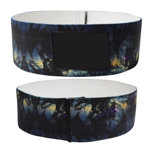 Bandes de résistance élastiques et respirantes en tissu TC pour exercices de yoga, de squat et d'entraînement, réglables, antidérapantes, larges et robustes pour fessiers, hanches et cuisses - Product Image 1