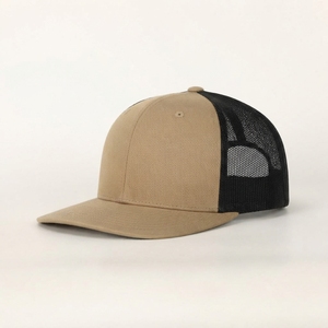 Casquettes de camionneur en maille BC-01 personnalisables avec logo, casquettes de sport unies à fermeture snapback, broderie personnalisée de haute qualité, 100 % coton - Product Image 4
