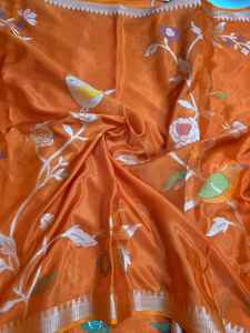 Sarees de Seda Brocada de Lujo |   Exquisito Trabajo de Zari Banarasi, Ropa Étnica Tradicional India para Bodas - Product Image 2