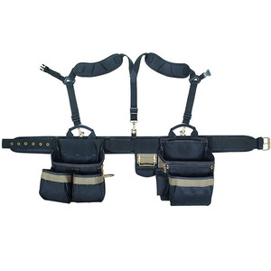 Heavy Duty <b>Tool</b> <b>Belt</b> With Multiple Pockets And Adjustable Straps For Construction And Carpentry Use - Product Image 5