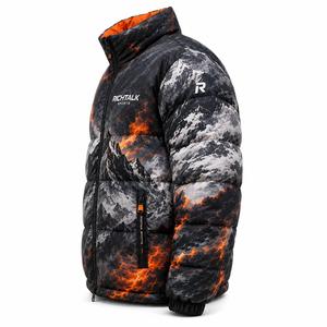 Chaqueta de Invierno para Hombre, Acolchada, con Cuello Alto, Resistente al Viento, Relleno Grueso de Poliéster, Estilo Casual, Secado Rápido, Transpirable y Ecológica - Product Image 3
