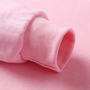 <b>Pink</b> Unisex Hooded <b>Sweatshirt</b> Solid Color Casual Pullover with Front Pocket Regular Fit Autumn Wear - Product Image 6