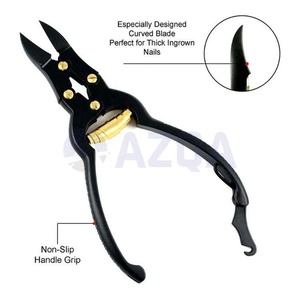High Quality Stainless Steel Professional Straight Double Action Heavy Duty Sharp <b>Nail</b> Cutter <b>For</b> Ingrown <b>Toe</b> <b>Nails</b> Back Lock - Product Image 3