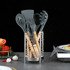 Support à cuillères en acier inoxydable pour cuisine, support de rangement moderne pour cuillères sur comptoir, prix de gros - Product Image 1