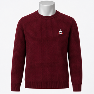 Pull en cachemire à col rond pour homme, contemporain, offrant un confort douillet, une finition raffinée, respirant, anti-plis, facile à superposer pour les affaires - Product Image 1