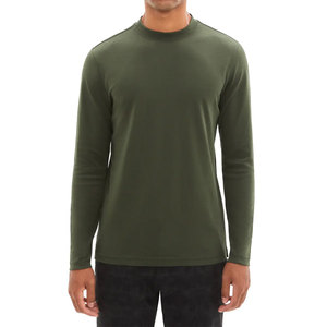 เสื้อยืดแขนยาว OEM ผู้ชาย ทรงหลวม ใส่สบาย ผ้าฝ้าย ระบายอากาศ น้ำหนักเบา คอกลม เหมาะสำหรับออกกำลังกาย - Product Image 1