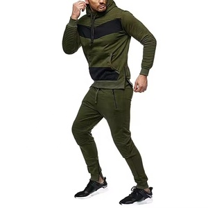 2019 más nuevo personalizado al por mayor Jersey deportivo para hombre Slim Fit chándal conjunto completo polar con capucha chándal - Product Image 3