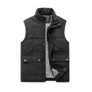 Men's Puffer Vest Casual Style Winter clothes padded waistcoat sleeveless jacket <b>Top</b> Product Custom Made Men's Puffer Vest - Product Image 2