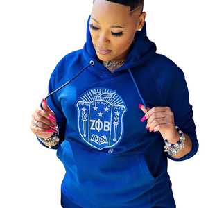 เสื้อฮู้ด Zeta Phi Beta พรีเมียม ปักลายเชนิลล์ เสื้อผ้าชมรมพี่น้องชาวกรีก สำหรับทุกเพศ ทำจากผ้าฝ้าย - Product Image 2