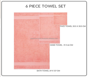 Ensemble de serviettes de bain en coton écologique 300 GSM |   Fabricant OEM de logos personnalisés - Product Image 5