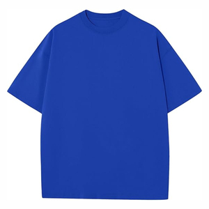 Proveedor de camisetas: Camiseta de algodón de moda, oversize, de corte holgado, lisa, para ropa de hombre, de gramaje alto, estilo OEM - Product Image 4