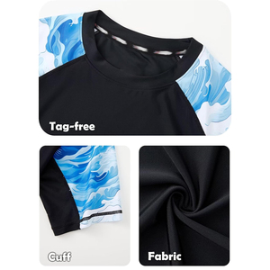 Wholesale Custom Sublimation Short Sleeve Swimwear Shirt Mma Diving <b>Surf</b> Swim Upf 50 Rash Guard with Customized Colors and Sizes - Product Image 3