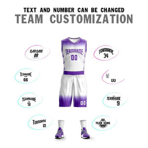 Uniforme de Baloncesto Personalizado al por Mayor con Degradado, Nombre del Equipo, Número y Logotipo, Camisetas de Baloncesto Personalizadas para Hombre/Juvenil - Product Image 2