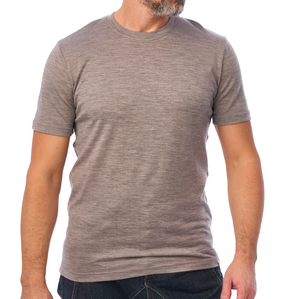 Regular Fit Men's <b>Merino</b> <b>Wool</b> <b>T</b>-<b>Shirt</b> Soft Warm Outerwear Casual Sportswear Lightweight Cumbre Sports Customizable - Product Image 6