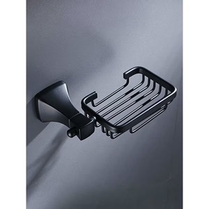 GLOSSY TOUCH ART - Porta Jabón de Acero Inoxidable Cromado Contemporáneo para Montar en la Pared, Bandeja Cuadrada para Baño con Orificios de Drenaje - Product Image 1