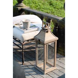 Soporte de linterna de huracán de madera, tarro de vela decorativo para interiores y exteriores para el hogar, jardín, boda, Varios tamaños disponibles - Product Image 3