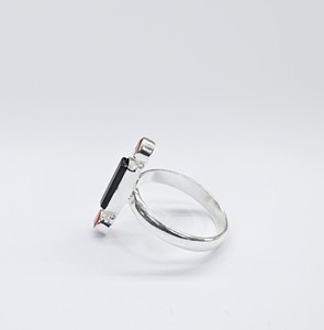 Natural Green Tourmaline and Carnelian Gemstone <b>Ring</b> in <b>925</b> Sterling <b>Silver</b> Handmade Fine Jewelry for Women - Product Image 2