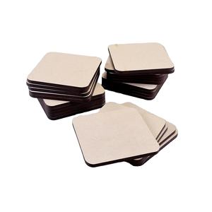 Posavasos de MDF real forma cuadrada y bebida de corcho de alta calidad y buenas alfombrillas y almohadillas para tamaño y venta personalizados - Product Image 1