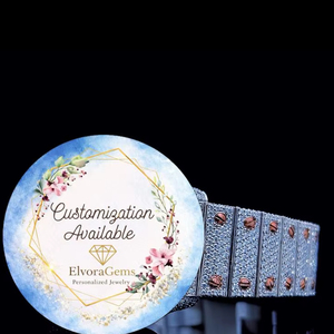 Reloj Hip Hop Personalizado de Acero Inoxidable con Incrustaciones de Diamantes Moissanite VVS Cuadrados |   Reloj Unisex de Lujo Completamente Decorado - Product Image 3