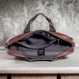 Sac messager en cuir véritable pour homme, prix bas, sac à bandoulière vintage pour ordinateur portable, pour le travail au bureau, les voyages et les affaires - Product Image 3