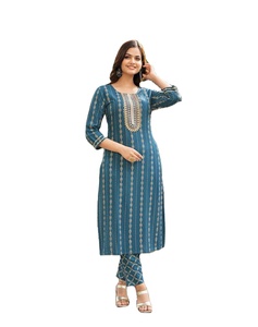 Dernier ensemble exclusif de 3 vêtements indiens traditionnels indiens Kurti pour femmes vêtements ethniques livraison gratuite dans le monde entier - Product Image 1