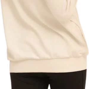 Women's Oversized Hooded Sweatshirt Long Sleeve <b>Cowl</b> <b>Neck</b> Relaxed Fit Solid Color Knitted Cotton Pullover Casual Top - Product Image 5