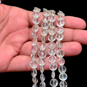 Cuentas facetadas de amatista verde AAA de 10 mm, cuentas briolette en forma de moneda, amatista natural, piedra semipreciosa, cuentas sueltas elegantes para la fabricación de joyería. - Product Image 6