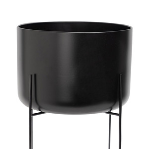 Modern Cream White Powder Coating Beverage Tub With Black Metal Stand Removable <b>Ice</b> Bucket Party Beer Wine Chiller For Serving - Product Image 2