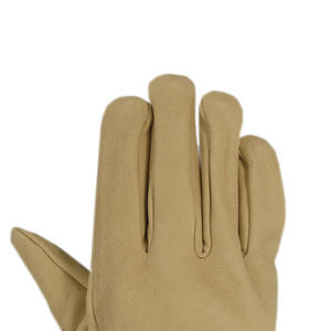 Gants de sécurité d'hiver anti-coupure en cuir double paume certifiés CE, en cuir de vachette de haute qualité, mitaines de travail à doigts complets, vente en gros industrielle - Product Image 2