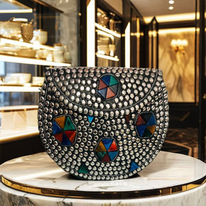 2025 Chic Handmade Bohemian Crossbody <b>Bag</b> Classic National Open Candy Fashion Indian Elegance Refined Metal Light Weight Travel - Product Image 1