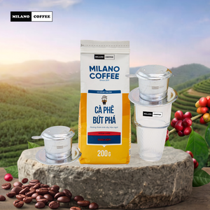 กาแฟบดมิลาน เวียดนาม เอ็กเซลซา 200 กรัม คั่วเข้ม รสขม กลิ่นเนย รสเค็ม หนาแน่น กาแฟแบบดั้งเดิม ขายส่ง - Product Image 6