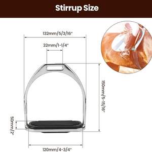 Estribos DE SEGURIDAD australianos con logotipo personalizado, estribos ligeros, estribos flexibles para montar a caballo, equipo de equitación inglés - Product Image 3