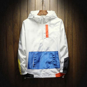 New Men's Breathable Jacket For Men Spring And Autumn Zipper Hooded Windbreaker Long-sleeved Custom Design Windbreaker - Product Image 2