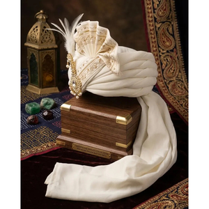 Kalangi victoriano chapado en oro, hecho a mano, para novio, joyería fina para boda, Safa Kilangi para hombre, Safa Turban Kilangi - Product Image 4