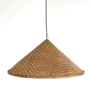 Handmade Bamboo Pendant Light Asian Woven Lampshade Boho Lighting Eco Friendly <b>Ceiling</b> Lamp OEM Supplier Vietnam - Product Image 1